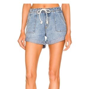 One teaspoon shabby bandit drawstring boyfriend shorts